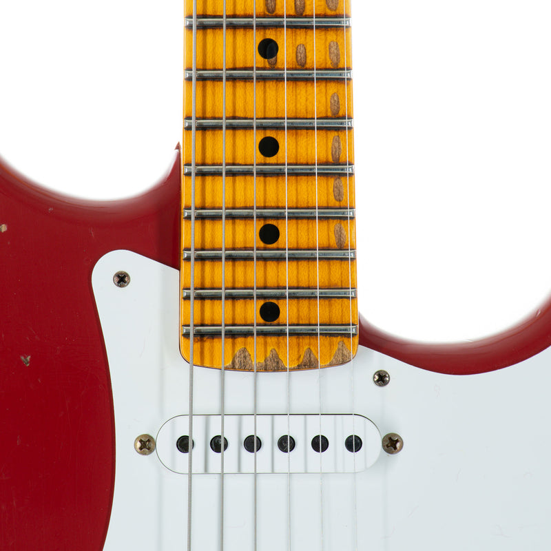 Fender Custom Shop '56 Stratocaster Electric Guitar, Heavy Relic Maple, Dakota Red