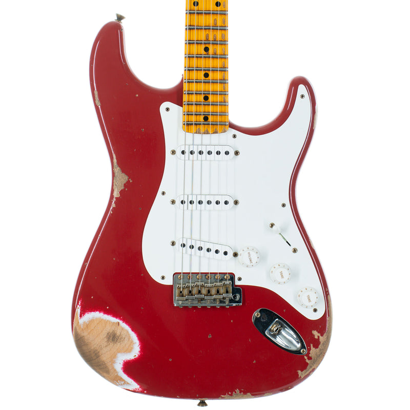 Fender Custom Shop '56 Stratocaster Electric Guitar, Heavy Relic Maple, Dakota Red