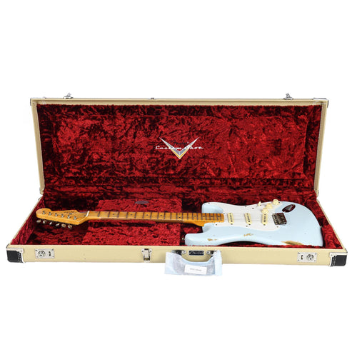 Fender Custom Shop '56 Stratocaster Relic Faded Sonic Blue
