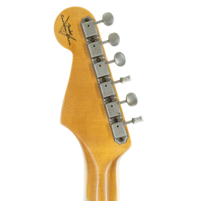 Fender Custom Shop '57 Stratocaster Electric Guitar Relic, Faded Aged Daphne Blue