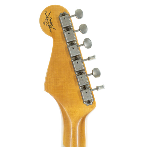 Fender Custom Shop '57 Stratocaster Electric Guitar Relic, Faded Aged Daphne Blue