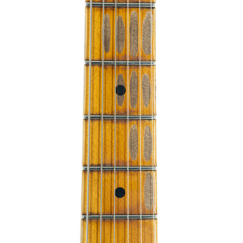 Fender Custom Shop '57 Stratocaster Electric Guitar Relic, Faded Aged Daphne Blue