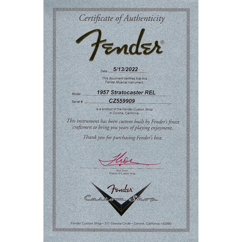 Fender Custom Shop '57 Stratocaster Electric Guitar Relic, Faded Aged Daphne Blue