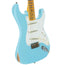 Fender Custom Shop '57 Stratocaster Electric Guitar Relic, Faded Aged Daphne Blue