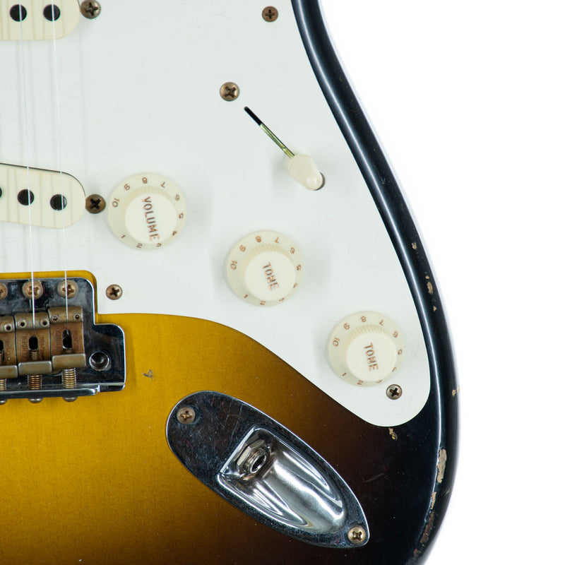 Fender Custom Shop '57 Stratocaster Electric Guitar Relic, Wide Fade 2-Color Sunburst