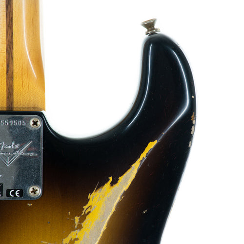 Fender Custom Shop '57 Stratocaster Electric Guitar Relic, Wide Fade 2-Color Sunburst