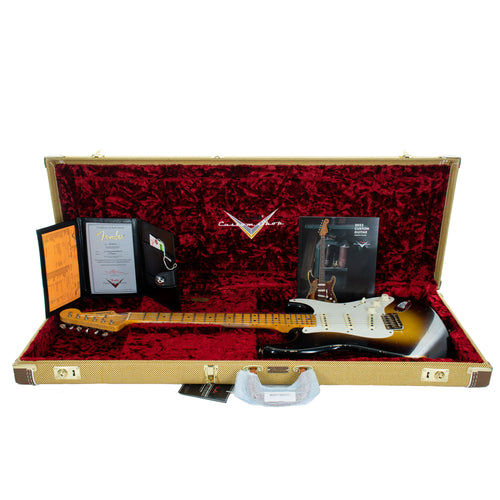 Fender Custom Shop '57 Stratocaster Electric Guitar Relic, Wide Fade 2-Color Sunburst