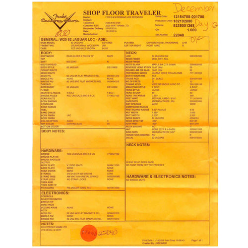 Fender Custom Shop '62 Jaguar Journeyman Relic Closet Classic, Daphne Blue