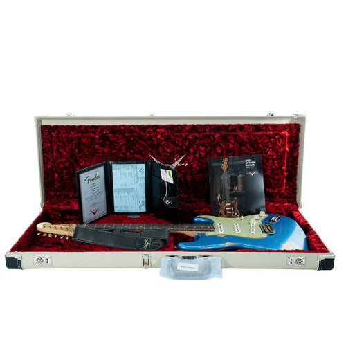 Fender Custom Shop '62 Stratocaster Electric Guitar, Heavy Relic, Lake Placid Blue