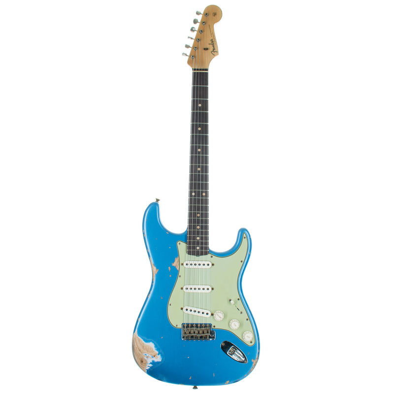 Fender Custom Shop '62 Stratocaster Electric Guitar, Heavy Relic, Lake Placid Blue