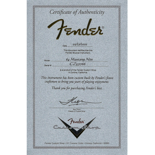 Fender Custom Shop '64 Mustang NOS, Rosewood, Shell Pink