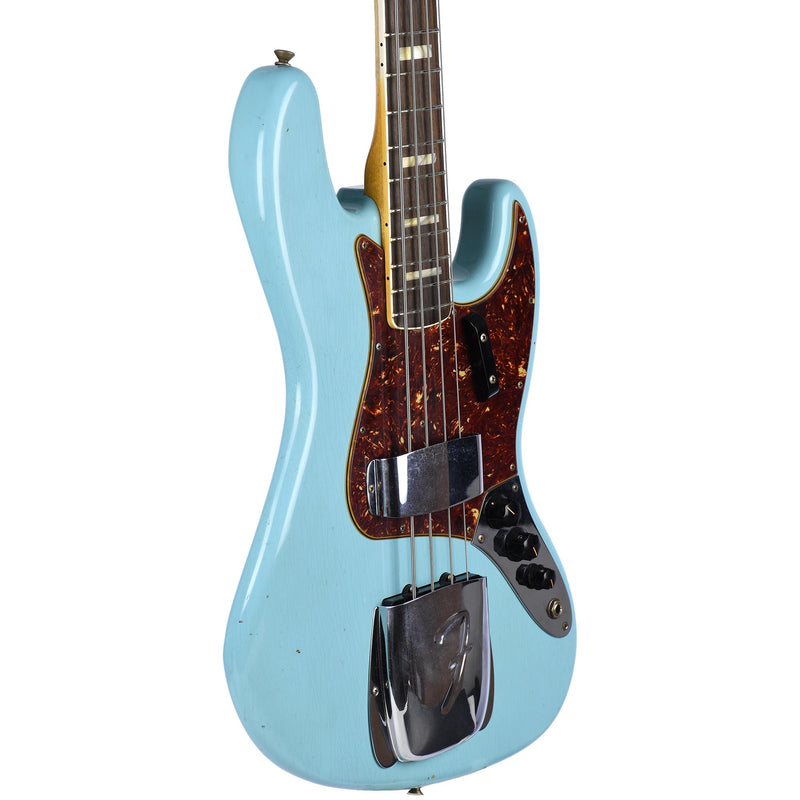 Fender Custom Shop '66 Jazz Bass Journeyman Relic Aged Daphne Blue