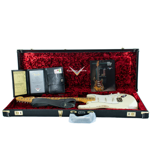 Fender Custom Shop 1969 Stratocaster Heavy Relic Guitar, Vintage White, Maple