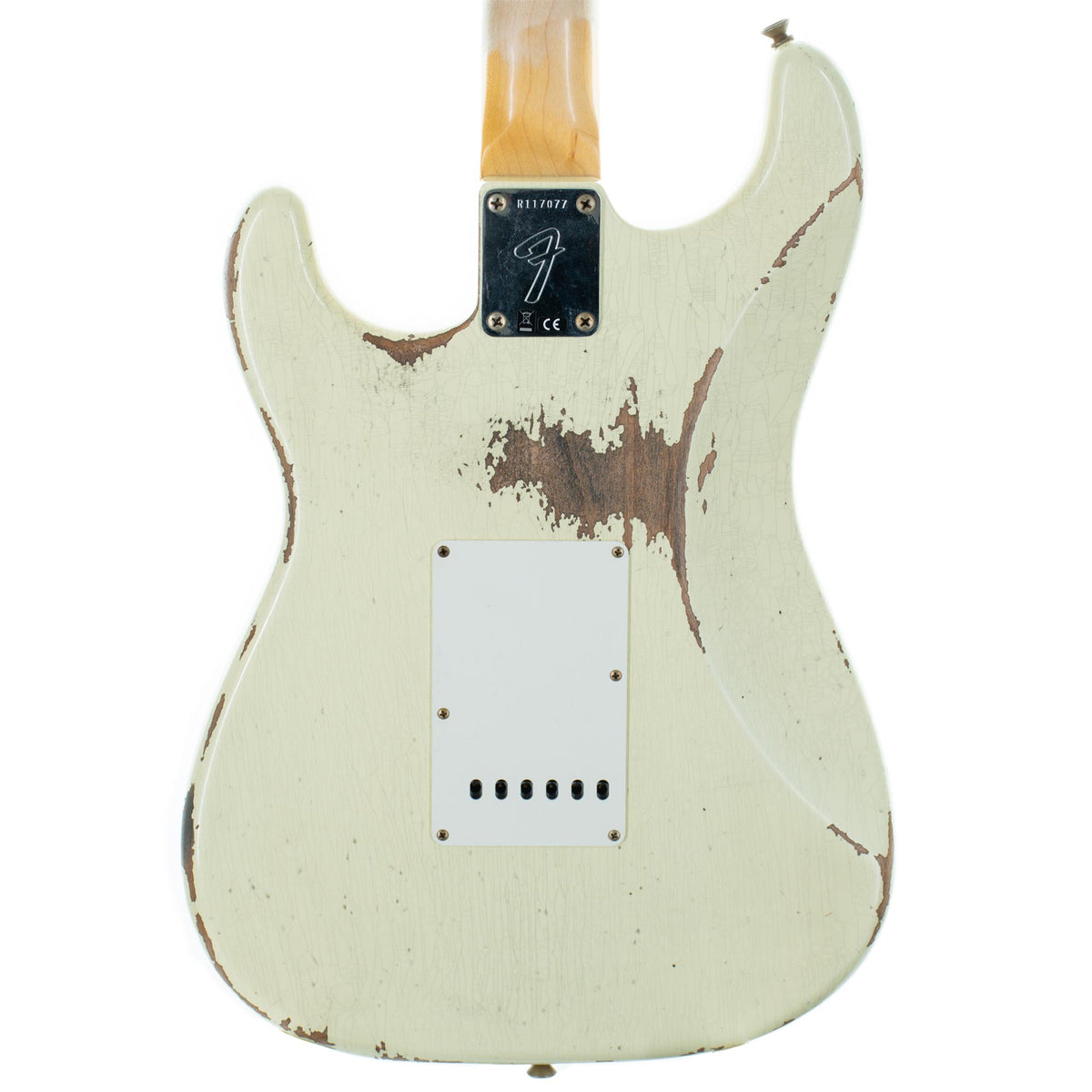 Fender Custom Shop 1969 Stratocaster Heavy Relic Guitar, Vintage White, Maple