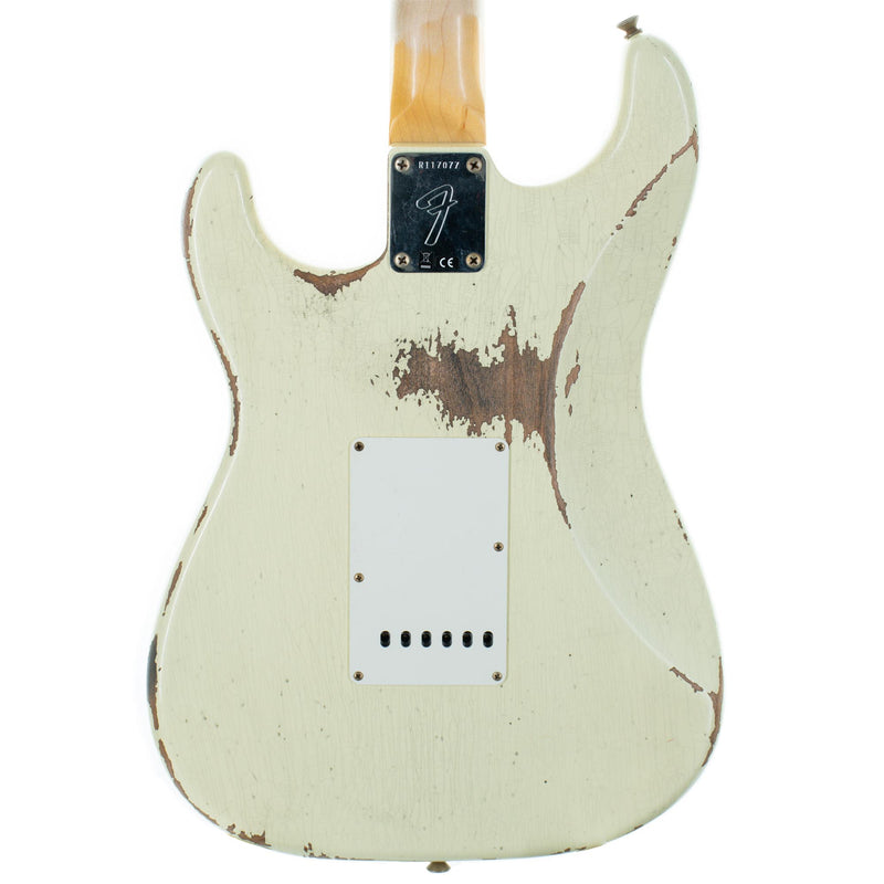 Fender Custom Shop 1969 Stratocaster Heavy Relic Guitar, Vintage White, Maple