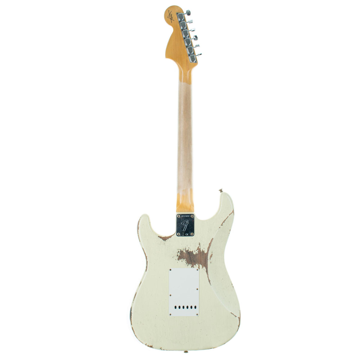 Fender Custom Shop 1969 Stratocaster Heavy Relic Guitar, Vintage White, Maple