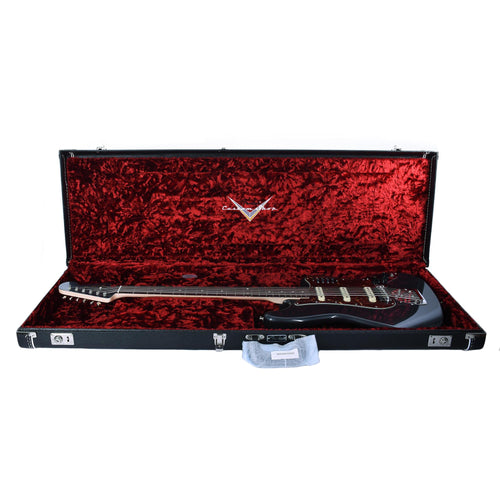 Fender Custom Shop Bass VI Rosewood, Aged Charcoal Frost Metallic