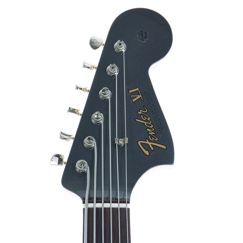 Fender Custom Shop Bass VI Rosewood, Aged Charcoal Frost Metallic