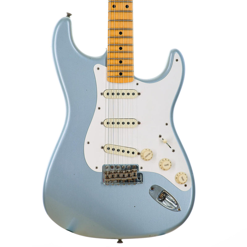Fender Custom Shop Limited '50s Dual Mag II Stratocaster Journeyman Relic, Faded Aged Ice Blue Metallic