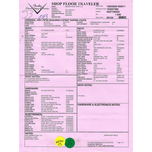 Fender Custom Shop LTD '60 Dual-Mag II Stratocaster, Super Heavy Relic, Faded Aged 3-Color Sunburst