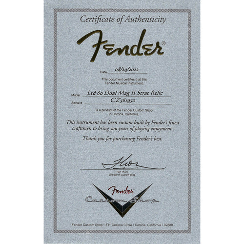 Fender Custom Shop LTD '60 Dual-Mag II Stratocaster, Super Heavy Relic, Faded Aged 3-Color Sunburst