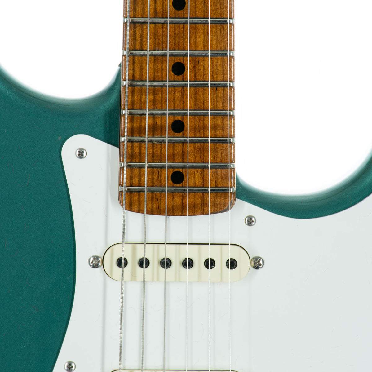 Fender Custom Shop Limited Edition '58 Stratocaster Journeyman Closet Classic Electric Guitar, Aged Sherwood, Green Metallic