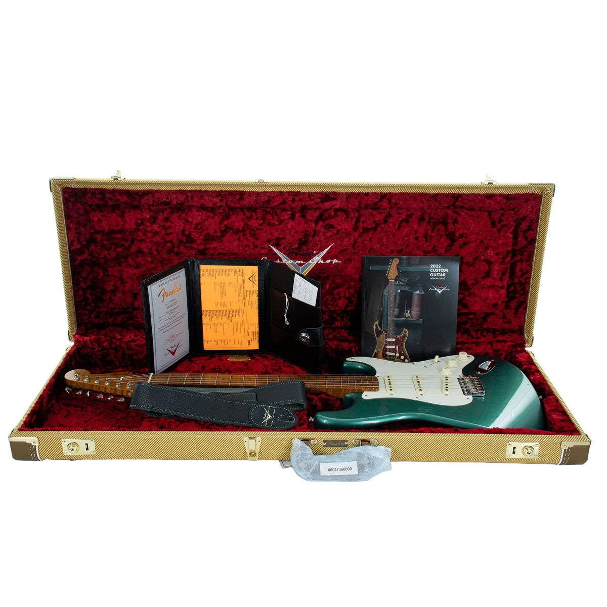 Fender Custom Shop Limited Edition '58 Stratocaster Journeyman Closet Classic Electric Guitar, Aged Sherwood, Green Metallic
