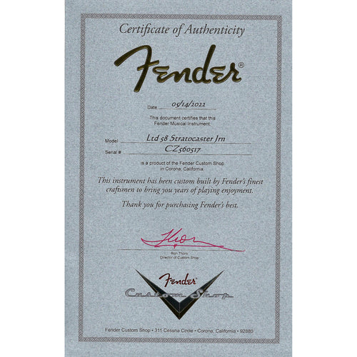 Fender Custom Shop Limited Edition '58 Stratocaster Journeyman Closet Classic Electric Guitar, Aged Sherwood, Green Metallic