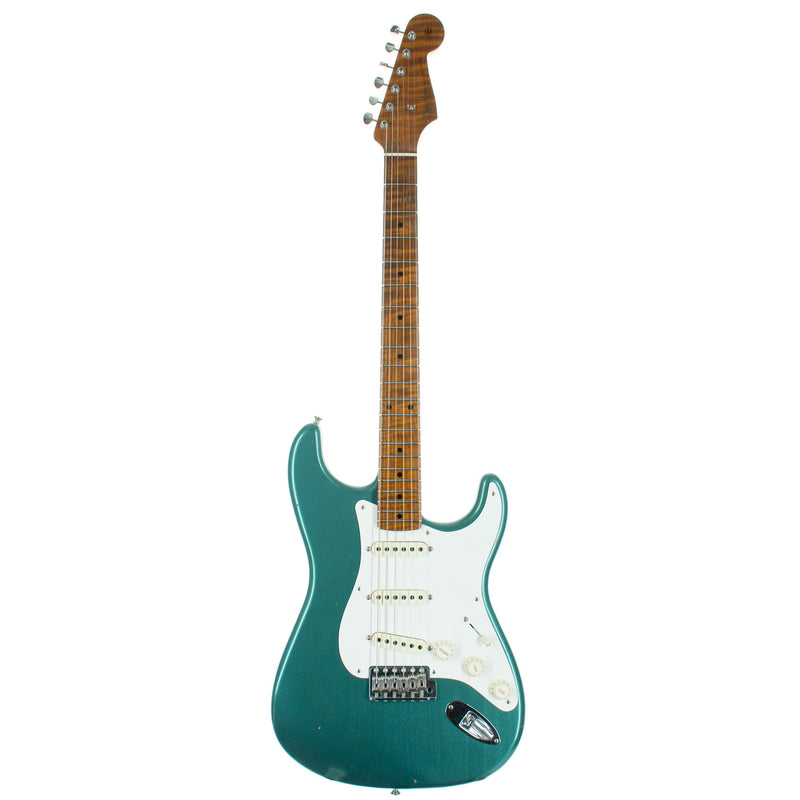 Fender Custom Shop Limited Edition '58 Stratocaster Journeyman Closet Classic Electric Guitar, Aged Sherwood, Green Metallic