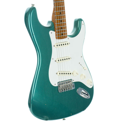 Fender Custom Shop Limited Edition '58 Stratocaster Journeyman Closet Classic Electric Guitar, Aged Sherwood, Green Metallic