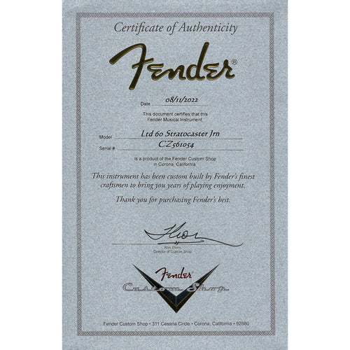 Fender Custom Shop Limited Edition '60 Stratocaster Electric Guitar, Journeyman Relic, Faded Aged Surf Green