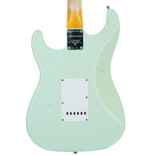 Fender Custom Shop Limited Edition '60 Stratocaster Electric Guitar, Journeyman Relic, Faded Aged Surf Green