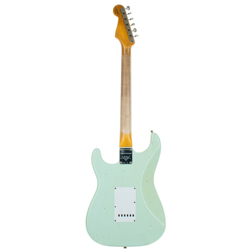 Fender Custom Shop Limited Edition '60 Stratocaster Electric Guitar, Journeyman Relic, Faded Aged Surf Green