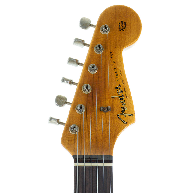 Fender Custom Shop Limited Edition '60 Stratocaster Electric Guitar, Journeyman Relic, Faded Aged Surf Green