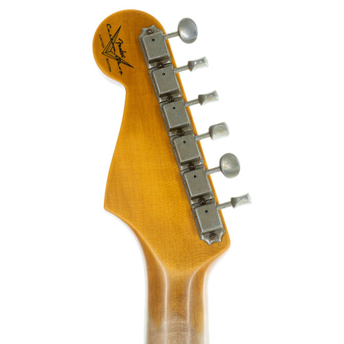 Fender Custom Shop Limited Edition '60 Stratocaster Electric Guitar, Journeyman Relic, Faded Aged Surf Green