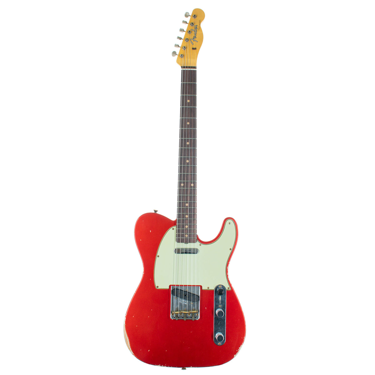 Fender Custom Shop Limited Edition '61 Telecaster Electric Guitar, Relic, Aged Candy Apple Red