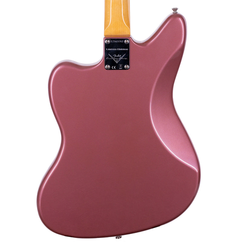 Fender Custom Shop Limited Edition '63 Jaguar Journeyman Relic Electric Guitar, Aged Burgundy Mist Metallic