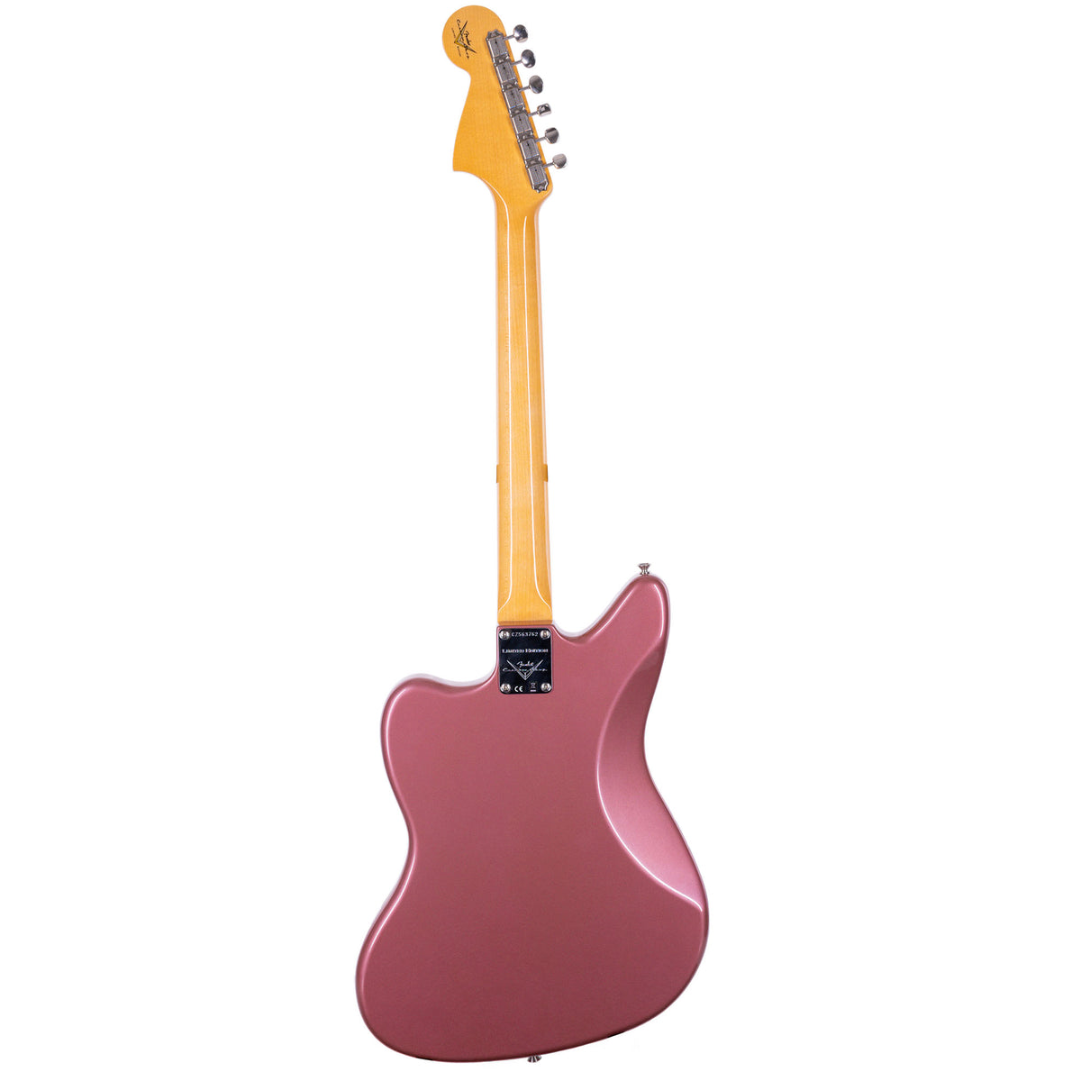 Fender Custom Shop Limited Edition '63 Jaguar Journeyman Relic Electric Guitar, Aged Burgundy Mist Metallic