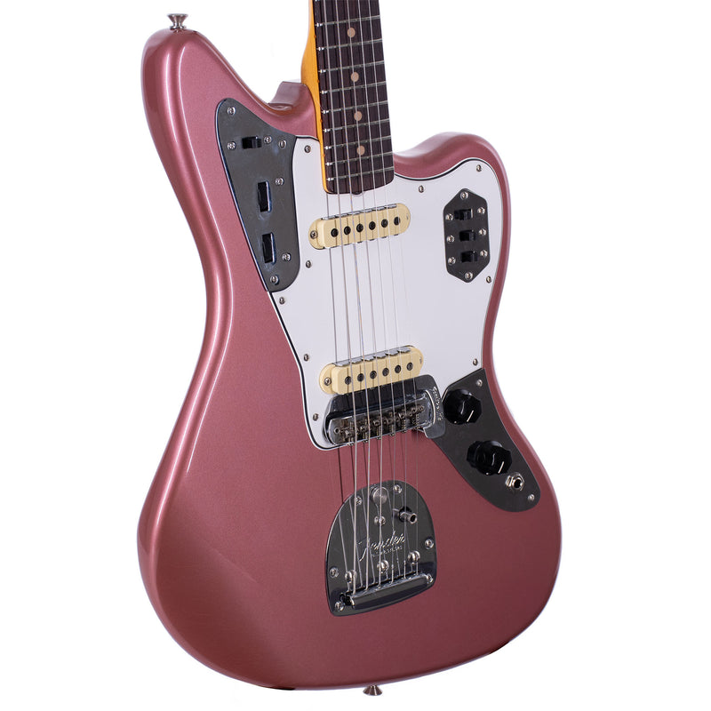 Fender Custom Shop Limited Edition '63 Jaguar Journeyman Relic Electric Guitar, Aged Burgundy Mist Metallic