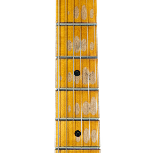 Fender Custom Shop Limited Edition '65 Telecaster Custom Electric Guitar, Heavy Relic, Aged Black Over 3-Color Sunburst