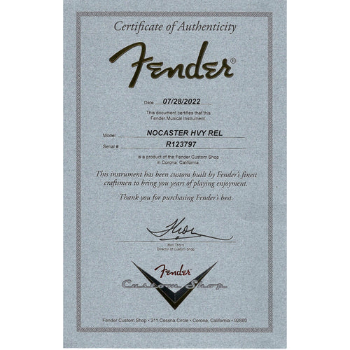 Fender Custom Shop Nocaster Electric Guitar, Heavy Relic, 2-Color Sunburst