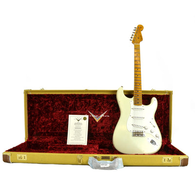 Fender Custom Shop Vintage Custom 55 Stratocaster Relic Aged Olympic White