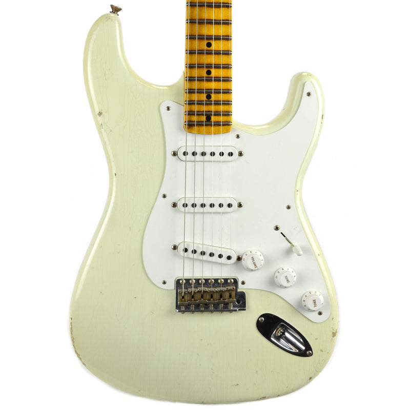 Fender Custom Shop Vintage Custom 55 Stratocaster Relic Aged Olympic White