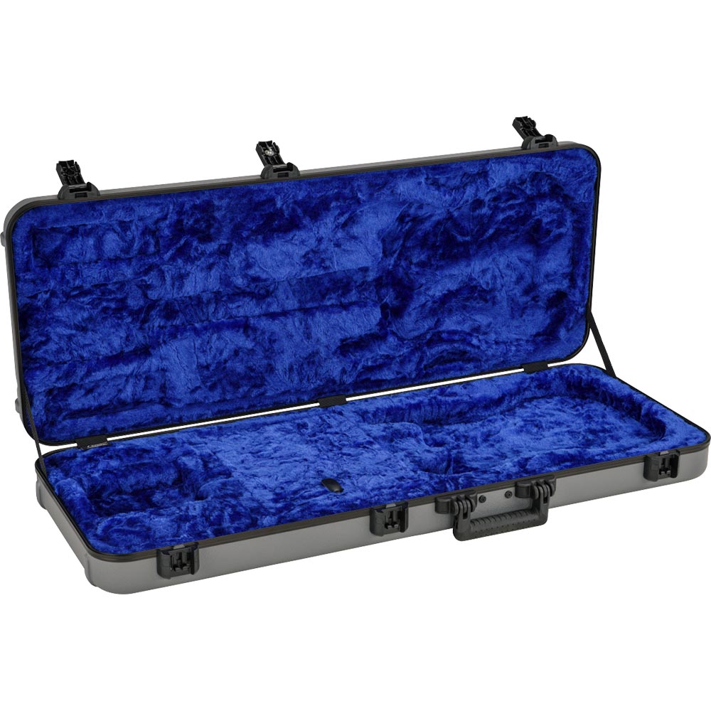 Fender Deluxe Molded Strat/Tele Case Silver/Blue