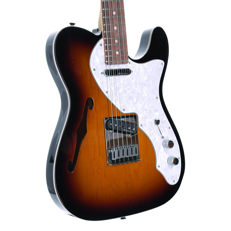 Fender Deluxe Telecaster Thinline Pau Ferro, 3 Color Sunburst