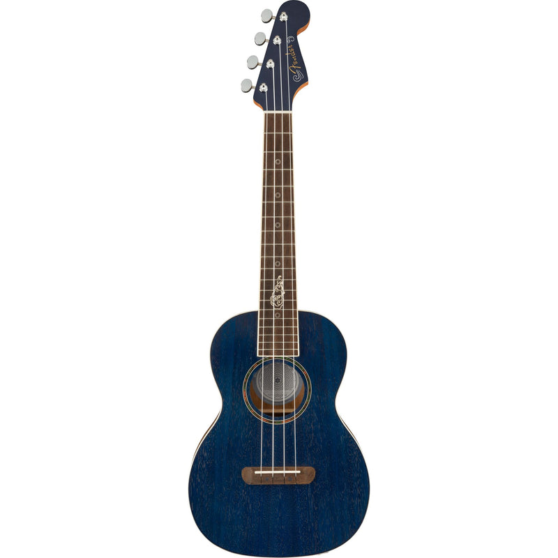 Fender Dhani Harrison Uke Walnut, Sapphire Blue