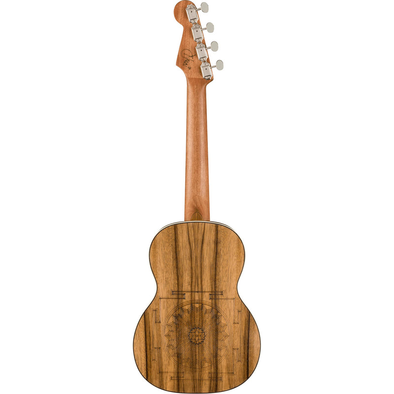 Fender Dhani Harrison Uke Walnut, Turquoise