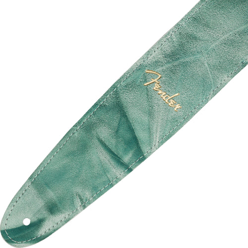 Fender Tie Dye Leather Guitar Strap, Sage Green