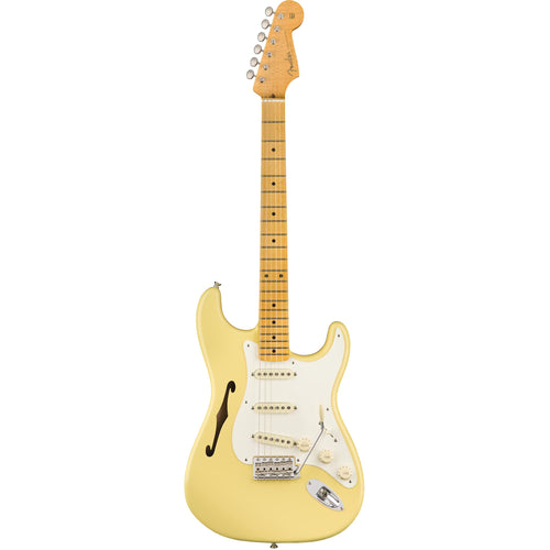 Fender Eric Johnson Thinline Stratocaster - Maple - Vintage White