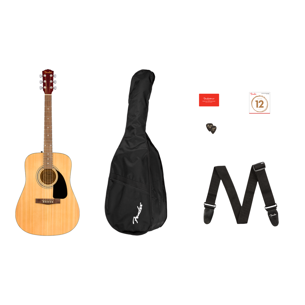 Fender FA-115 Dreadnought Pack Natural Walnut Fingerboard